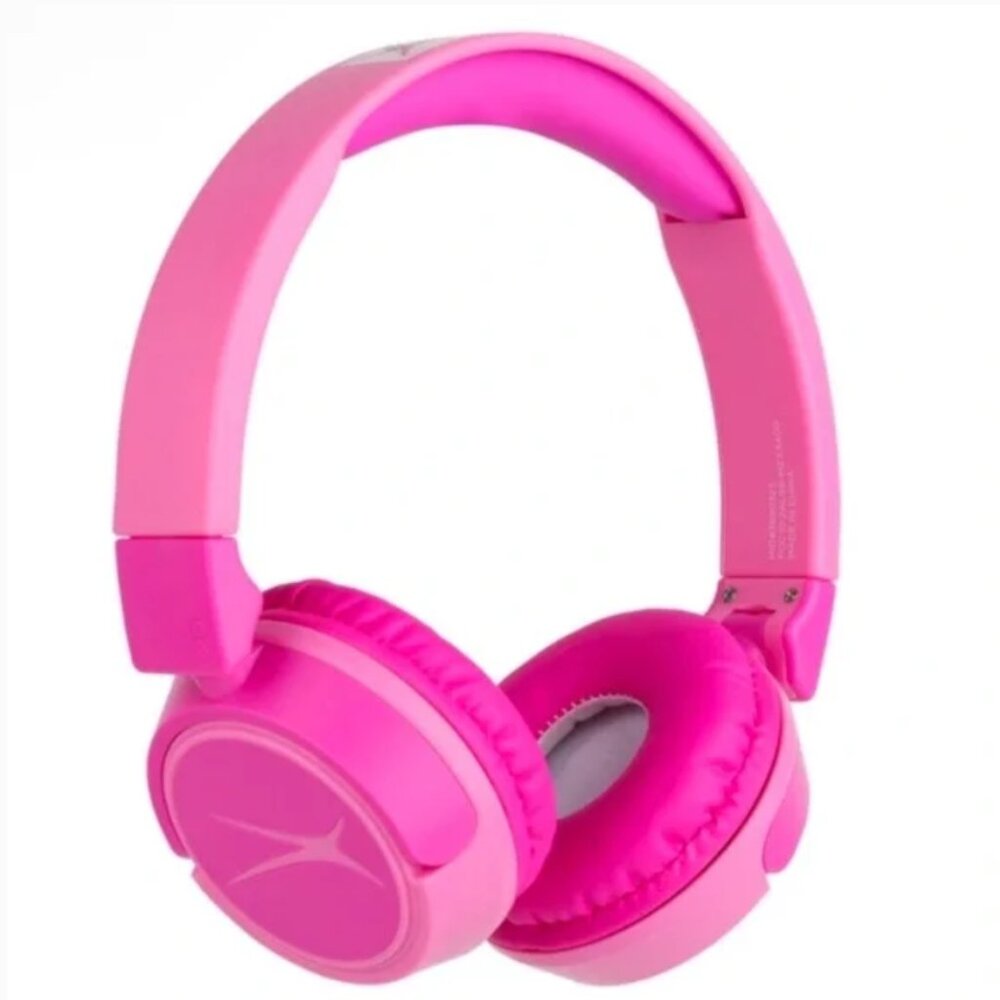 Kid Safe 2-In-1 Bluetooth or Wired on ear Headphones  (PINK) Altec Lansing